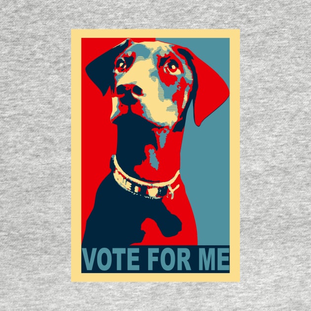 Sarcastic political humor candidate dog by Ariela-Alez